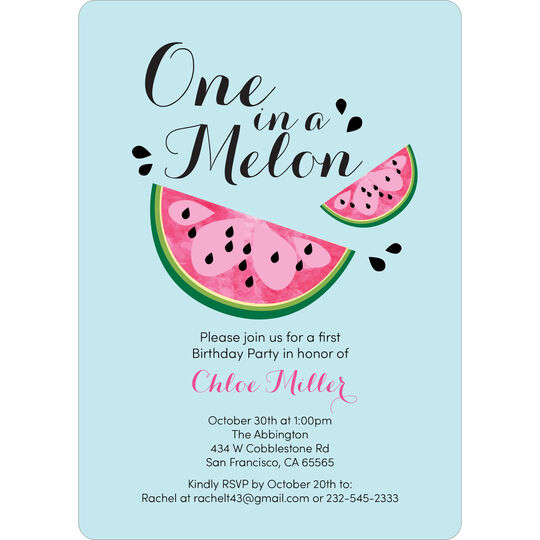 One in a Melon Invitations